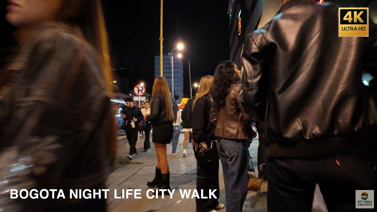Bogotá Night Walk | Parque 93 to Zona T | City Walk Colombia [4K] 波哥大夜間城市漫步｜Parque 93 至 Zona T｜哥倫比亞
