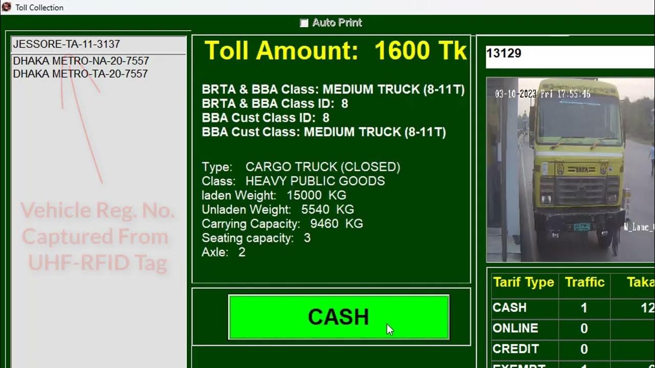 Vehicle Registration Number Captured by UHFRFID Tag Provided by BRTA YouTube