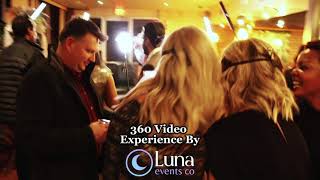 A Masquerade Corporate Holiday Party at The Post Restaurant & Bar in Modesto - 360 Video Photo Booth