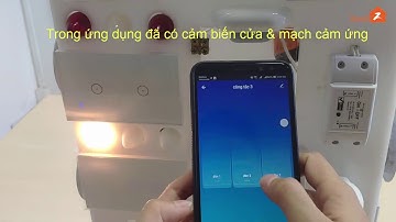 [SmartZ.vn] HDCĐ ngữ cảnh thông minh mở cửa đèn sáng của cảm biến cửa WD1 và công tắc chữ nhật WS1