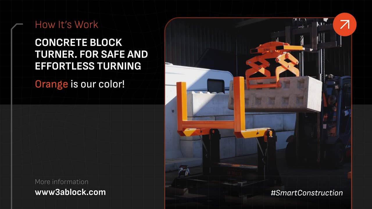 How Concrete Block Turner Work - YouTube
