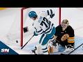 Sharks’ Eklund Bats In Own Rebound Midair For Ridiculous Goal