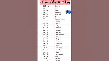 Computer shortcut keys | #computer #gk #shortsvideo #trending