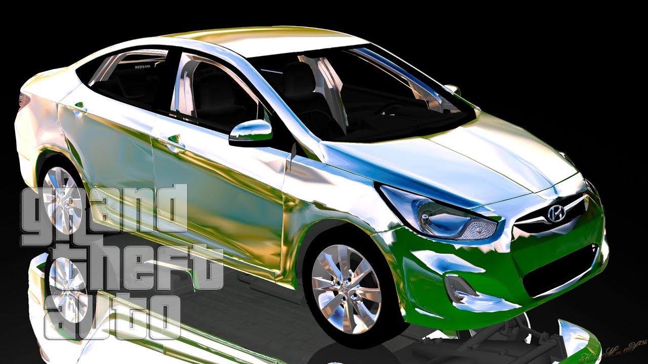GTA: SA. Моделирование (оптимизация) в 3ds Max. Hyundai Solaris #3.1