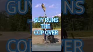 Biker pushes cop into traffic with MOTORCYCLE #shorts #viral