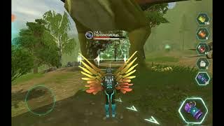 Taming a boss D-Rex in dino tamers