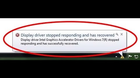 how to fix display driver stopped responding and has recovered windows 7