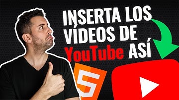 Insertar un Vídeo de YOUTUBE en HTML (y personalízalo)