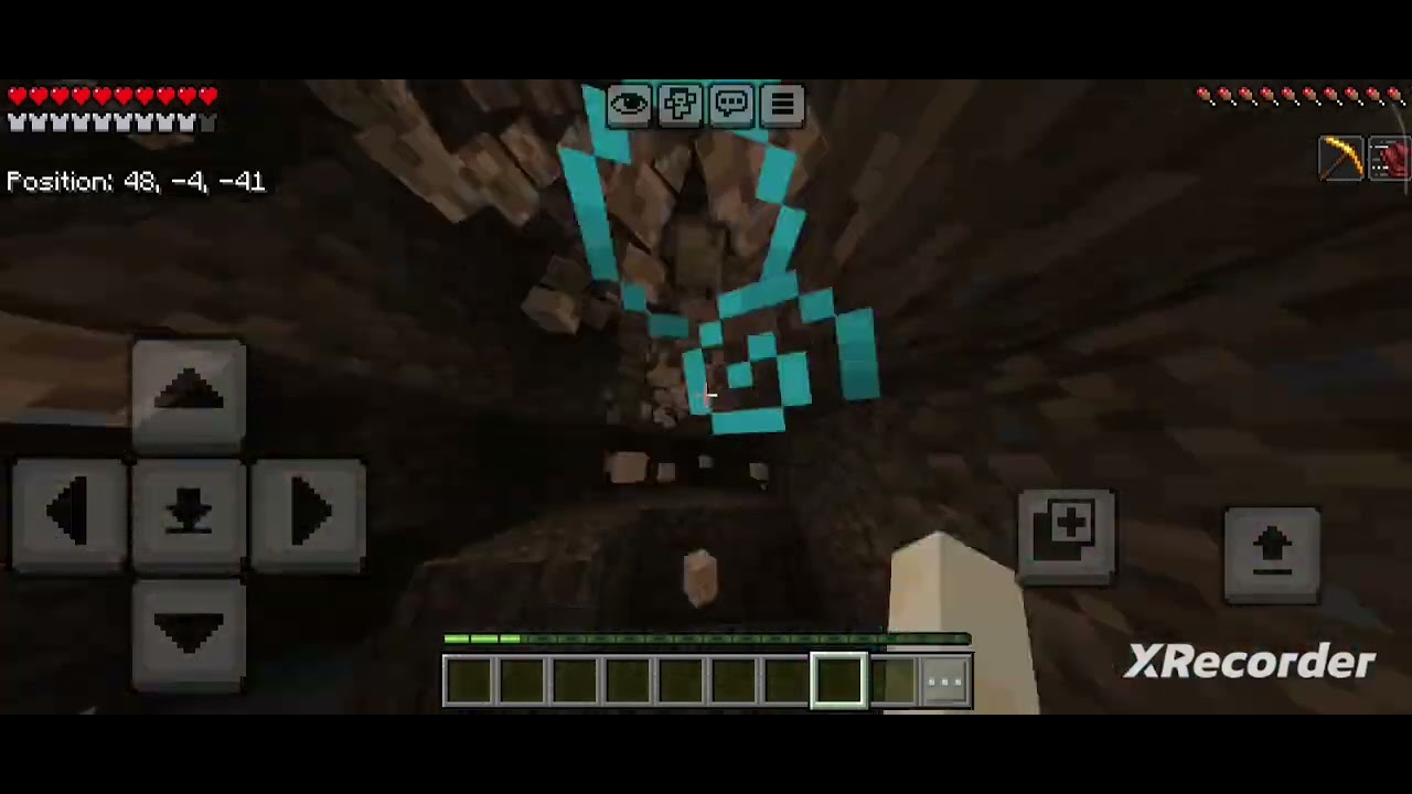 Mining dirt until my inventory gets full 