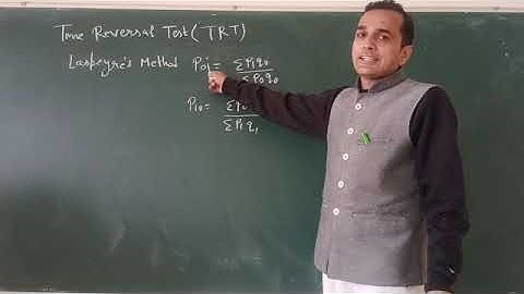 Time reversal test and Factor reversal test