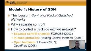 Module 1.4 History of SDN Software Defined Networking