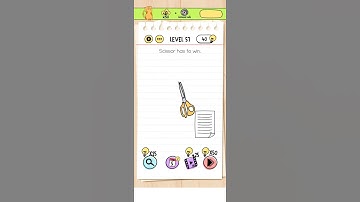 BRAIN TEST LEVEL - 57 Scissor has to win