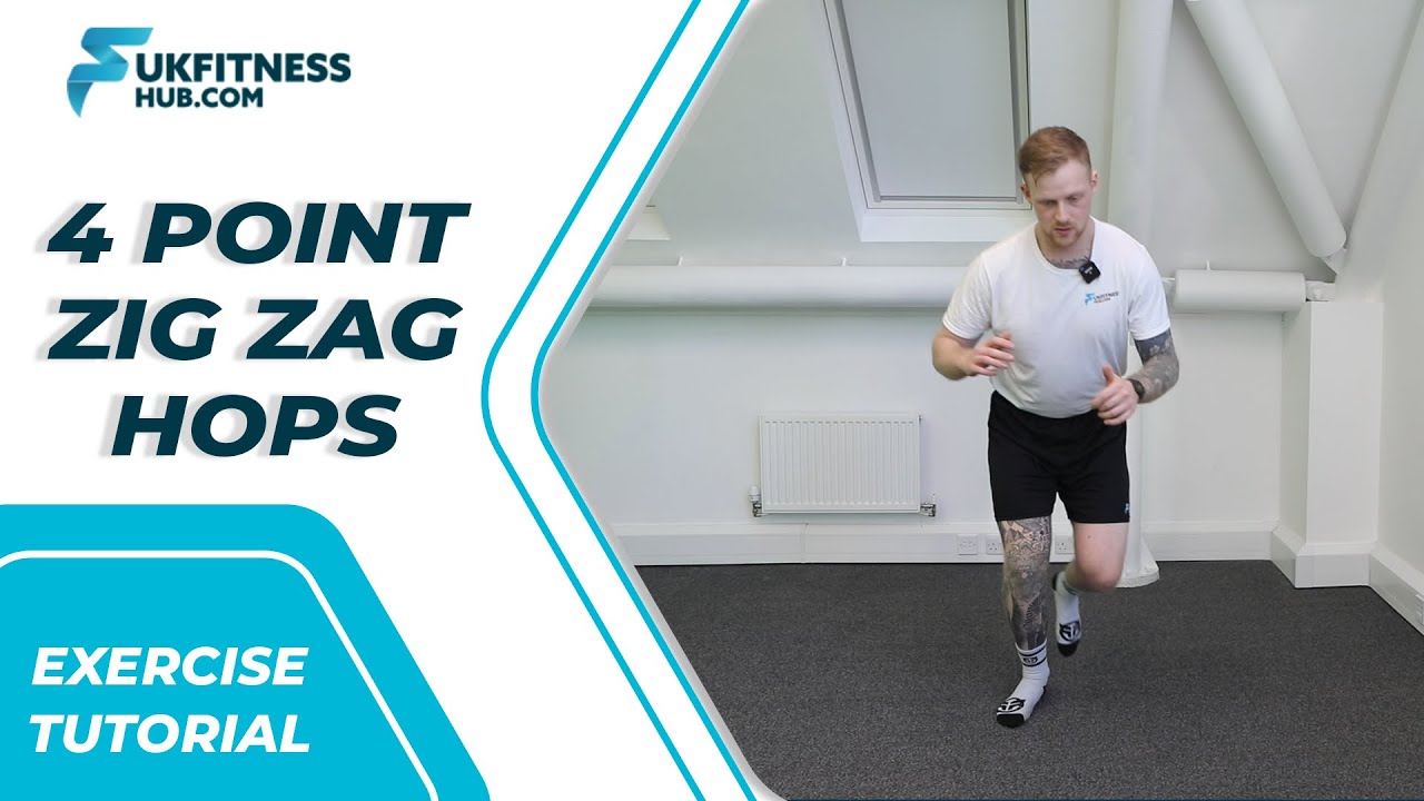 Exercise Tutorial: 4 Point Zig Zag Hops – Agility Drill - YouTube