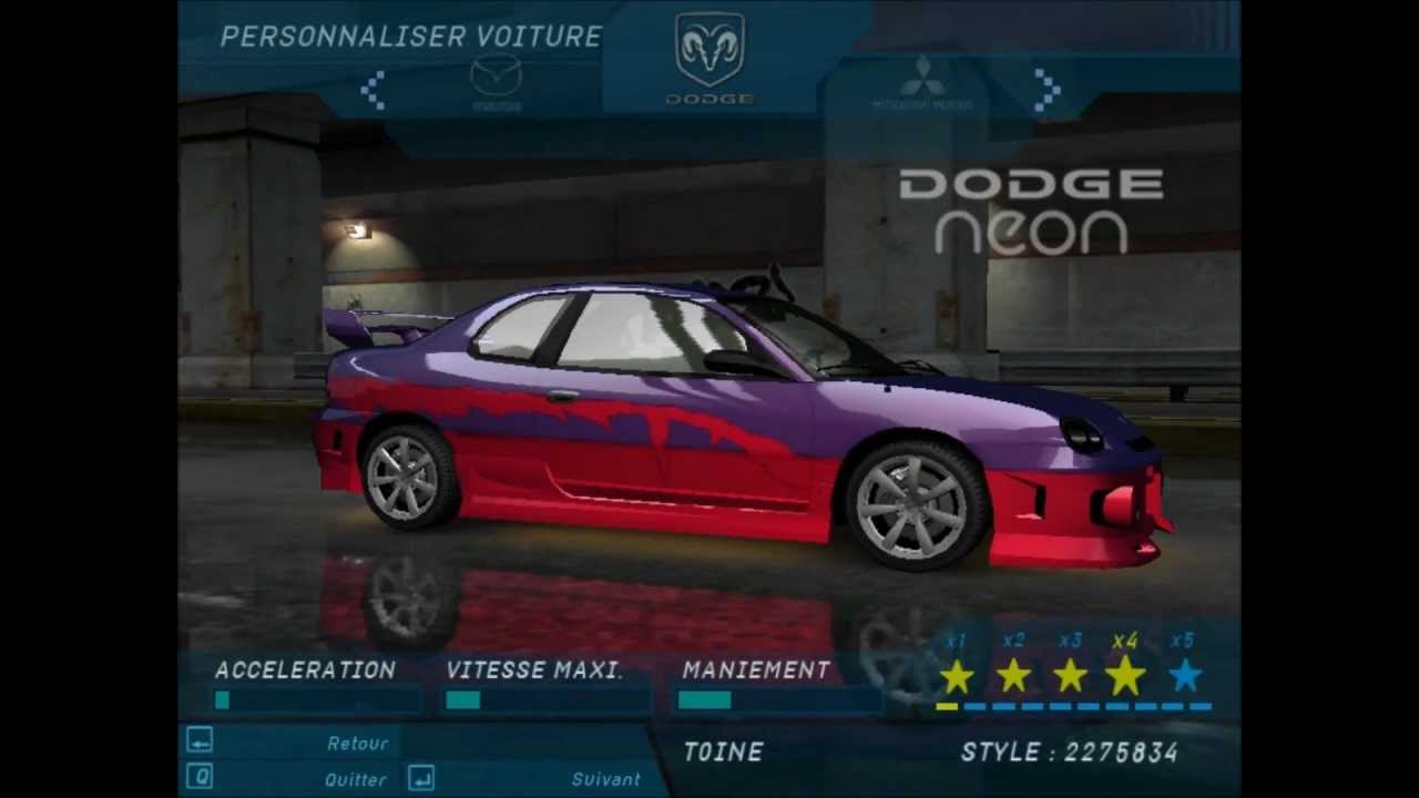 Dodge neon nfs