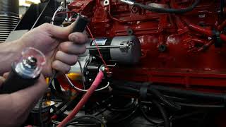 Perform Starter Testing Using a Starting Tool to crank a Diesel Engine without starting