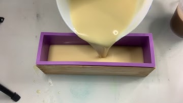 Patchouli drop swirl CP soap making