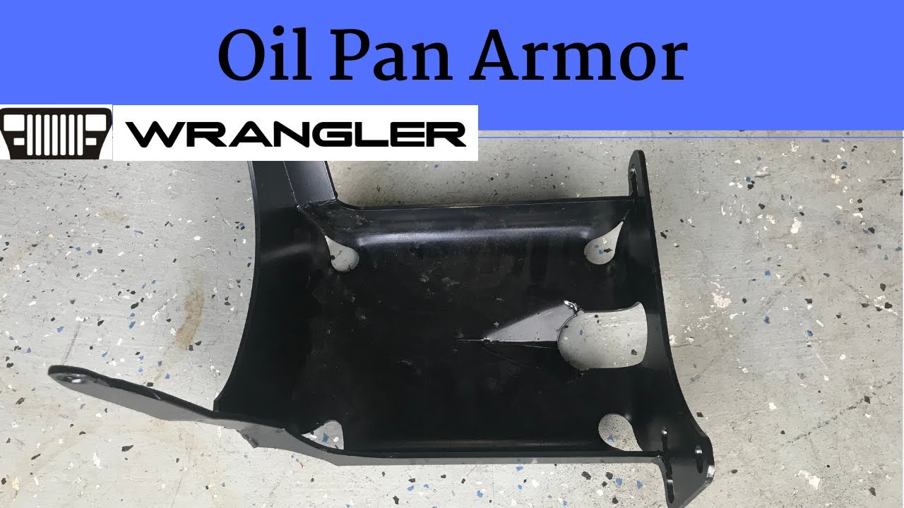 Jeep 4 cylinder Oil Pan Skid Plate YouTube