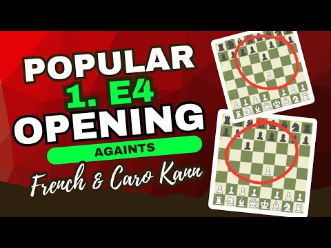 POPULAR E4 OPENING AGAINTS French and Caro Kann Explained Tactics ♟️# ...
