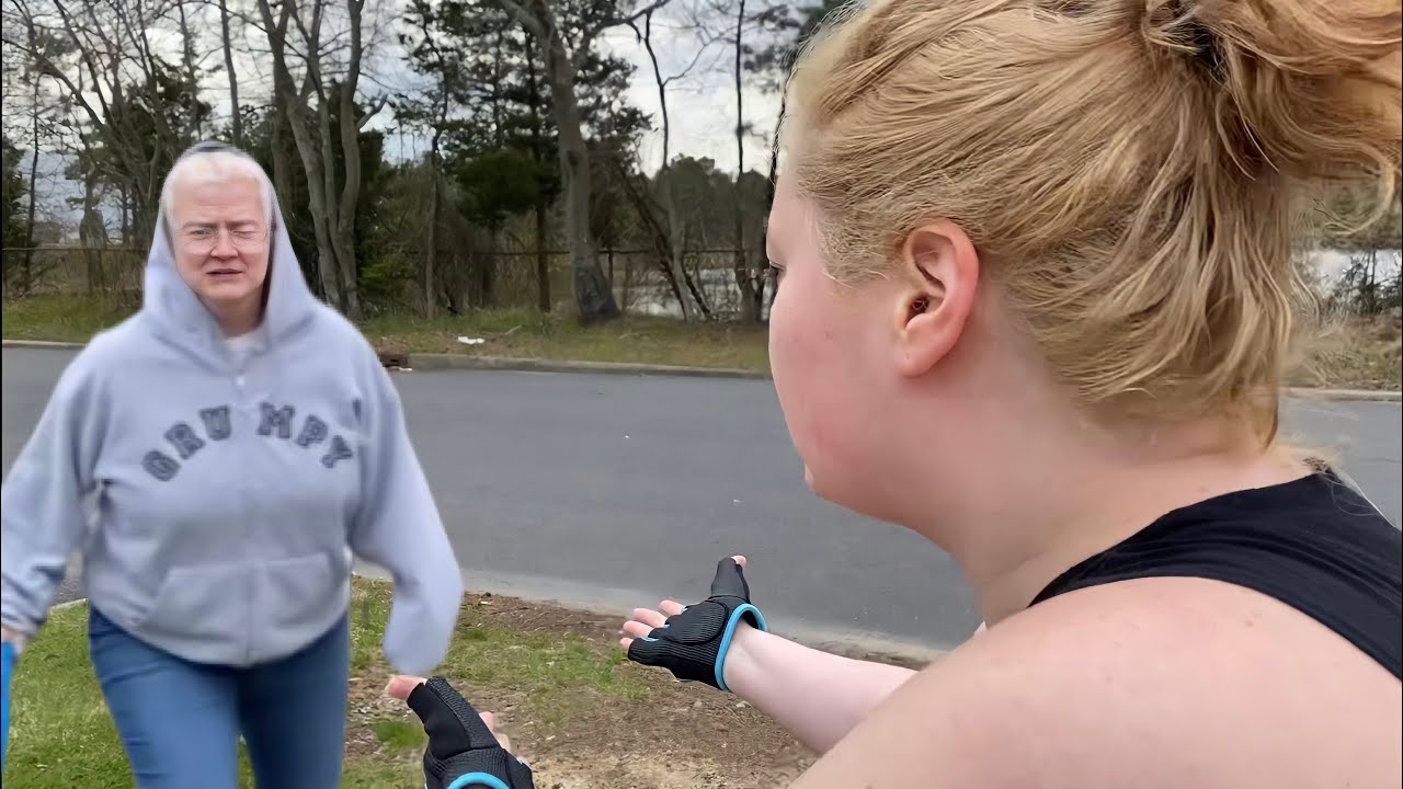 DONNA VS TINA ON FRONT LAWN!