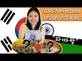 #Korean Try INDIAN FOOD #Uttapam (Indian Pancake) + #Pajeon (Korean Spring Onion Pancake)