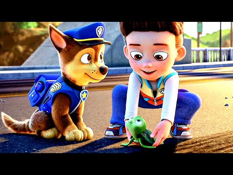 Chase resgata a tartaruguinha MAIS FOFA | Patrulha Canina: O Filme | Clipe 🔥 4K