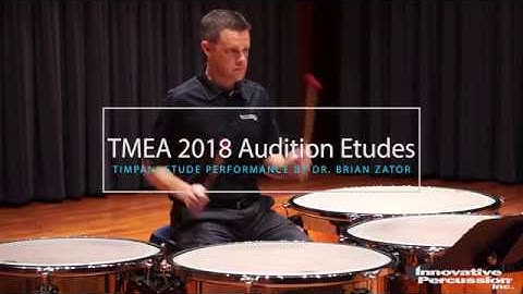 2018-2019 Texas All State Percussion Audition Timpani Performance