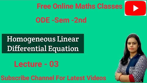 Ex - 5.2 ODE ||How to reduce Differential Eq in Homogeneous Linear Eq,B.A./B.Sc 1st year maths