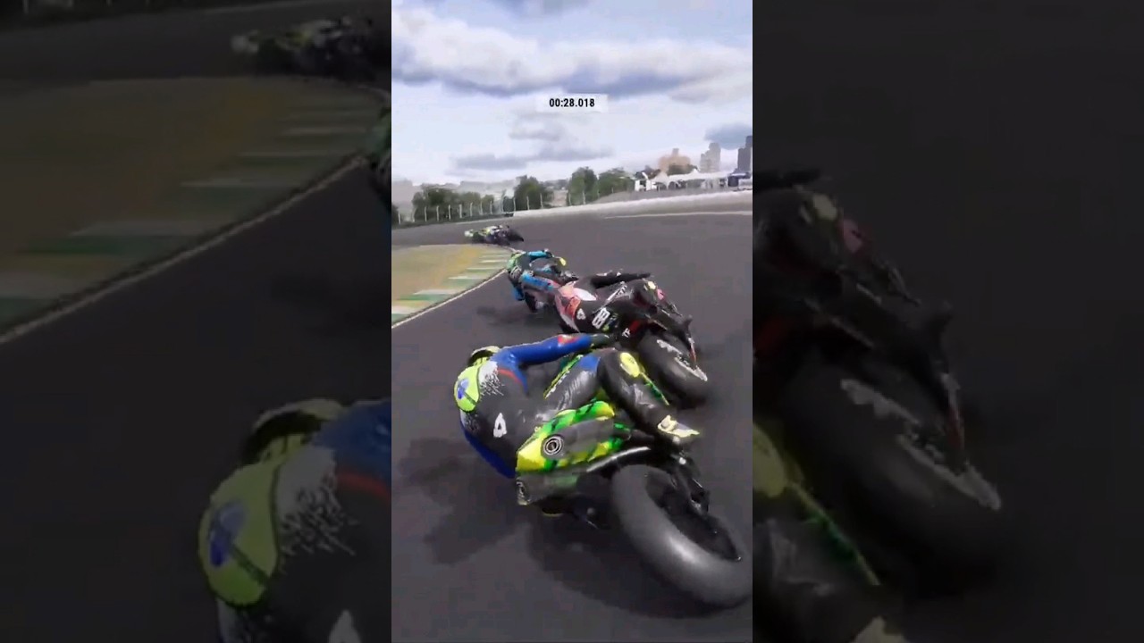 Beatiful overtake before big crash🥲 