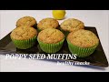 BIA039 POPPY SEED MUFFINS (low carb treat, keto friendly)