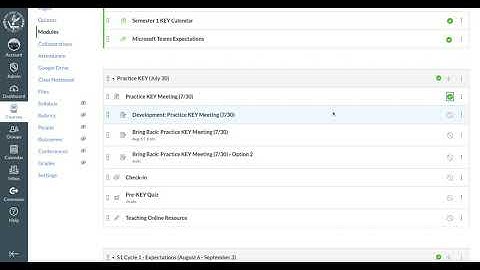 Canvas Tutorial - Publishing Course & Publishing Items