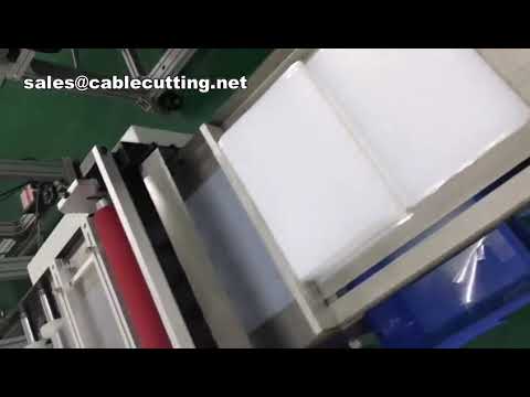 Automatic New Nylon Loop And Hook Elastic Ribbon Cutting Width 400mm Tape Cutting Machine