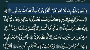 سورة يس الجزء الثاني الاية12 الى الاية 28