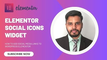 Elementor Social Icons Widget Tutorial in Hindi | Add Social Media Links to WordPress (2025)