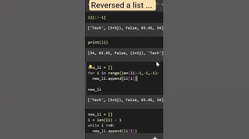 Reversed a list without #coding #dataanalysis #ai #python #datascience #pythonlist