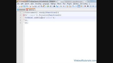 jquery tutorials for beginners - 23 - jquery focusin event