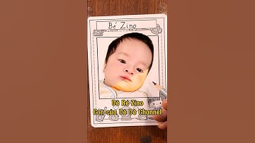 (Lần 2)  Vẽ Bé Zino tròn 1 tháng của Tường Vy | Vê Vê Channel #vetranh #drawing #art #shorts