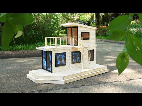 DIY Two-Story Popsicle Stick Apartment Tutorial (For Dwarf
