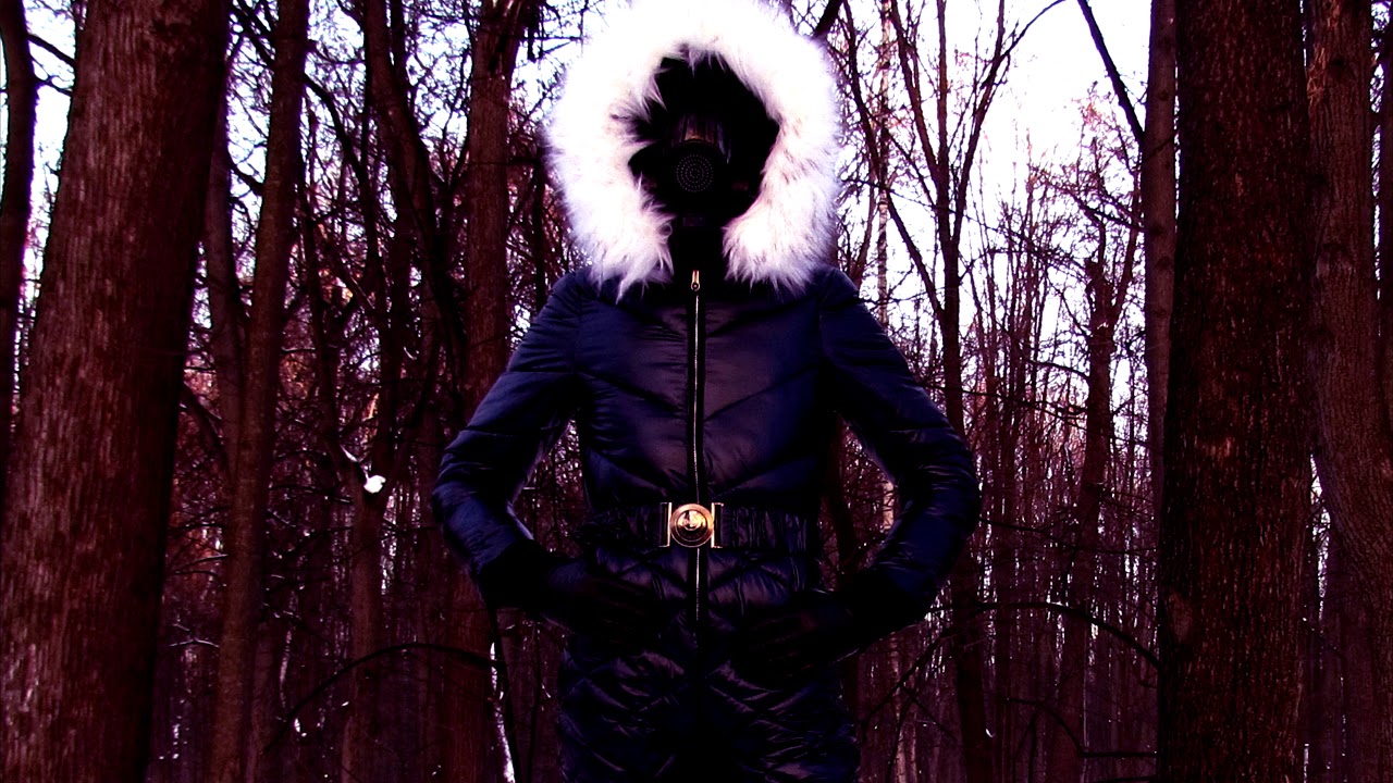 MSA Millennium and Russian PMK-5 \ GP-21. Walks in futuristic suit. Snow suit ski suit and gas masks