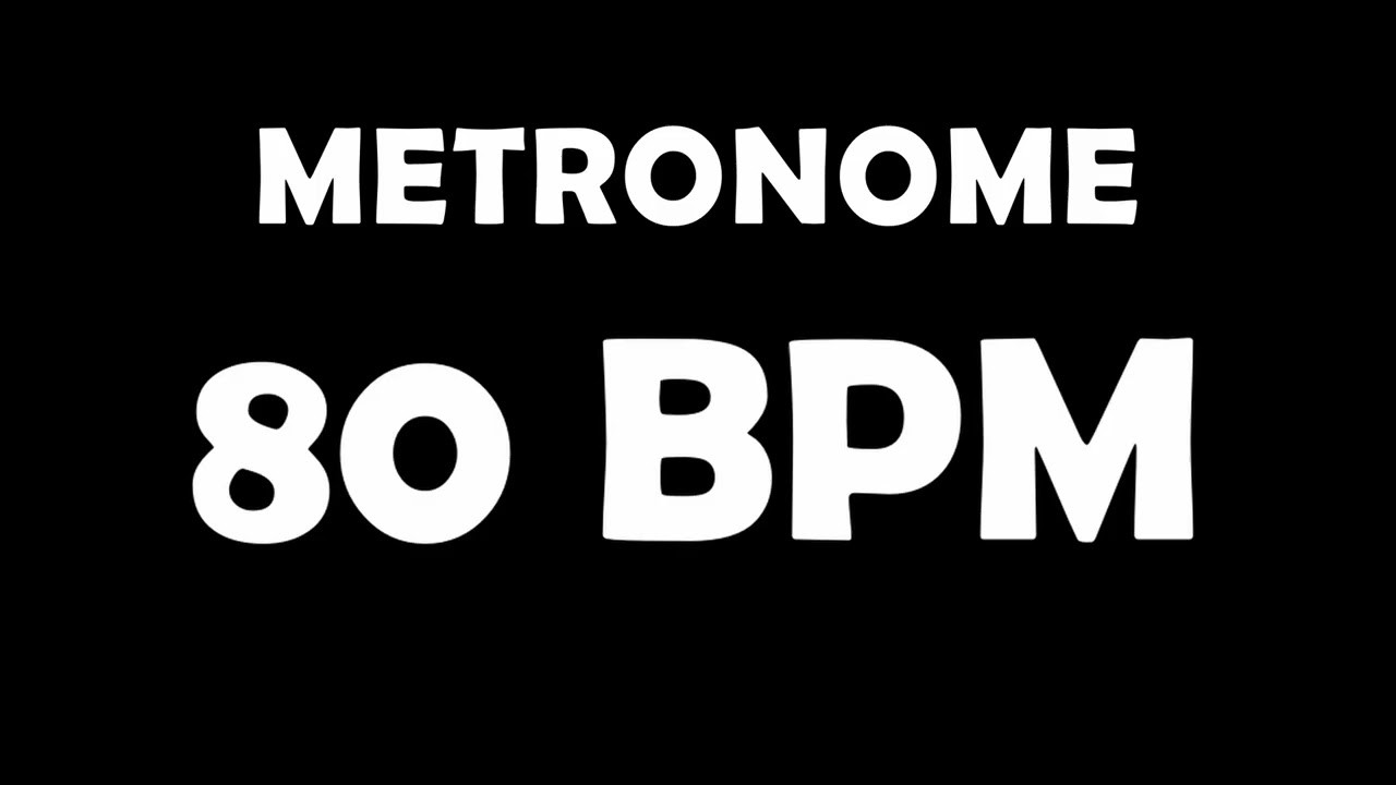 80 BPM Metronome (10 Minutes)