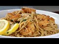 Quick and Easy Garlic Shrimp with Lemon Pasta