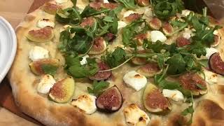 Homemade Pizza with Goat cheese, Figs, Prosciutto and Arugula by Pasquale Sciarappa