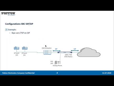 Ateliers Techniques Patton en Français  SmartNode SBC