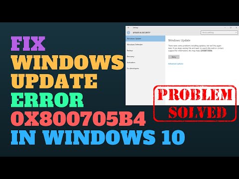 Fix Windows Update Error 0x800705b4 in Windows 10