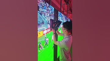 Watch the game on two screens! #ledvideowall #leddisplay #eagerled #shorts #ledscreens