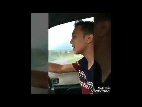 Steady Jerr!! Aiman Tinou0026Fara Hazel Nyanyi Lagu u0027Aishiteruu0027 Sambil Aiman  Tino Bawak Kereta!