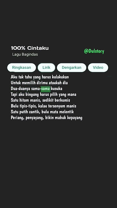 100% CINTAKU || Lagu Bagindas || Story wa #shorts #lirikgoogle #liriklagu