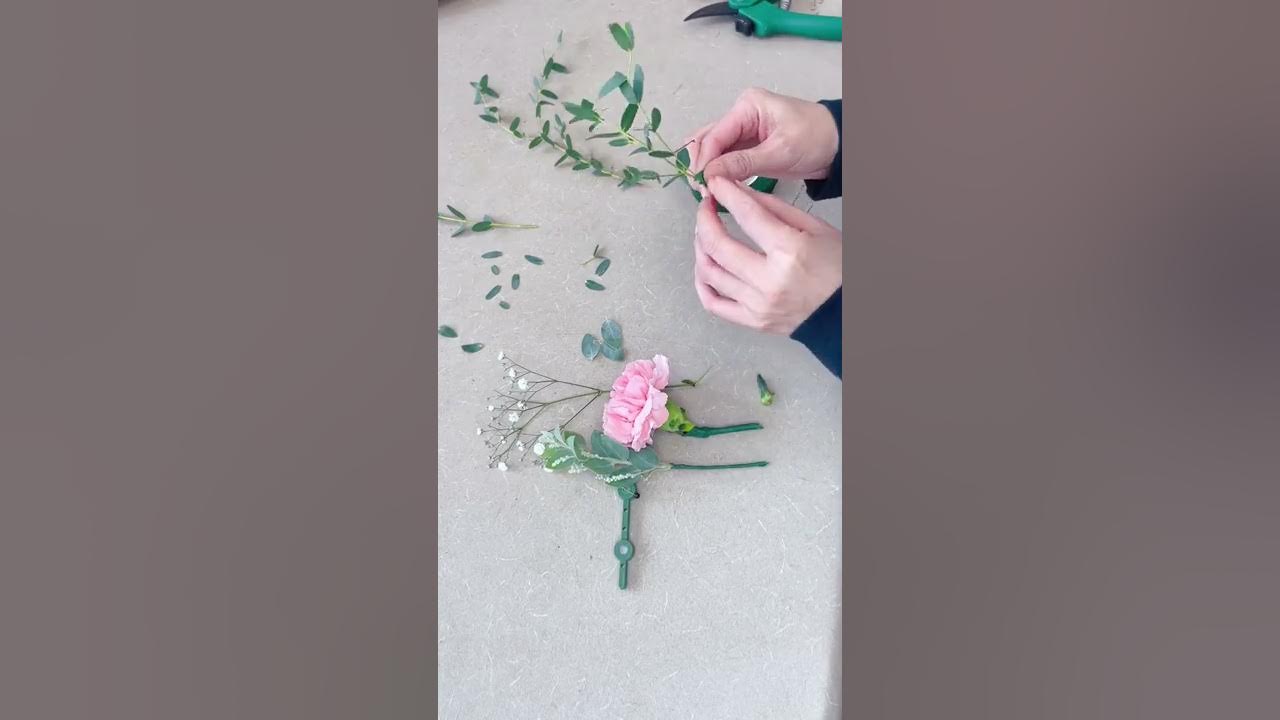 How to make a boutonnière using pin or magnet 