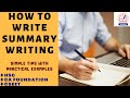 Summary Writing | How to write Summary Writing | 3.1 | English New Syllabus | CAFC | CSEET