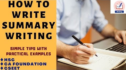 Summary Writing | How to write Summary Writing | 3.1 | English New Syllabus | CAFC | CSEET