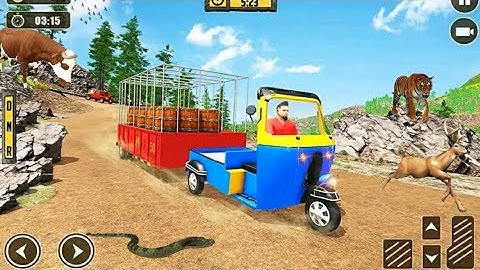 Offroad Tuk Tuk Auto Rickshaw Driving Simulator - Realistic Transporter Game - Android IOS Gameplay